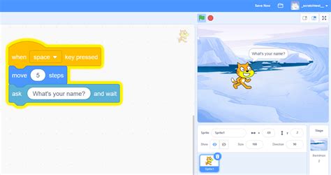 Ejemplo de página de proyecto de Scratch con comentarios