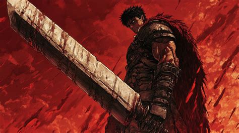 Detalle de la espada Dragon Slayer en los sujetalibros de Berserk