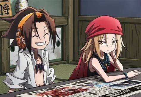 Yoh y Anna compartiendo un momento tierno