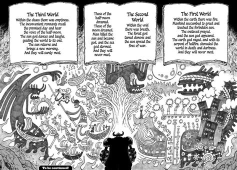 Ilustración conceptual de los tres mundos de One Piece