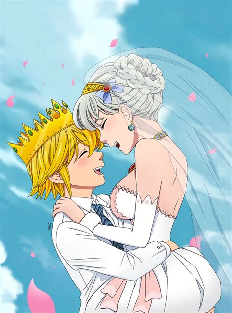 Meliodas y Elizabeth enamorados