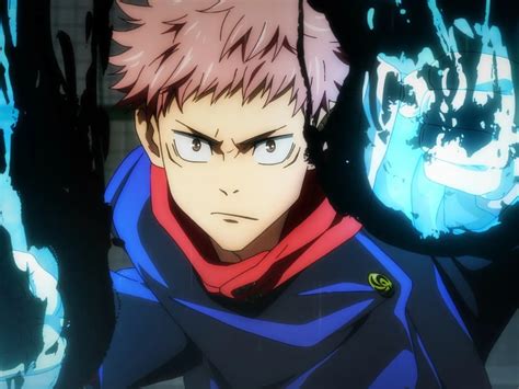 Ilustración de Yuji Itadori con energía maldita