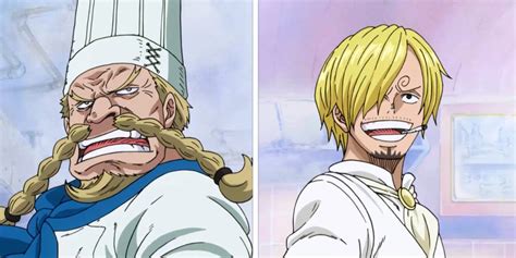 Comparativa de Sanji antes y después del salto temporal