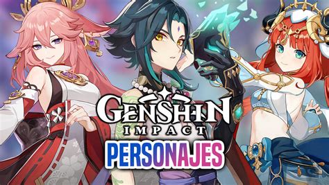 Personajes de Genshin Impact explorando un mundo de fantasía