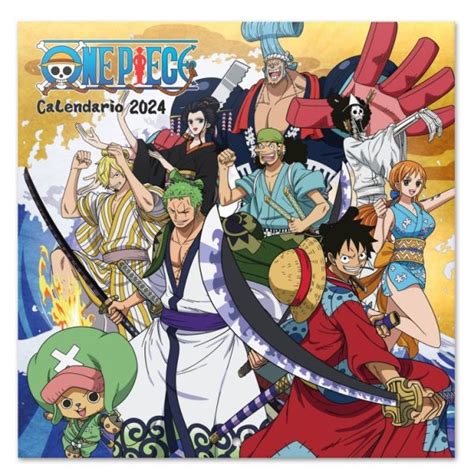 Calendario de One Piece con imágenes de los personajes