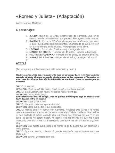 Adaptación manga de Romeo y Julieta