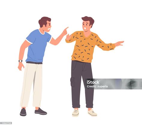 Ilustración de dos personajes masculinos discutiendo en un ambiente de oficina lujoso.