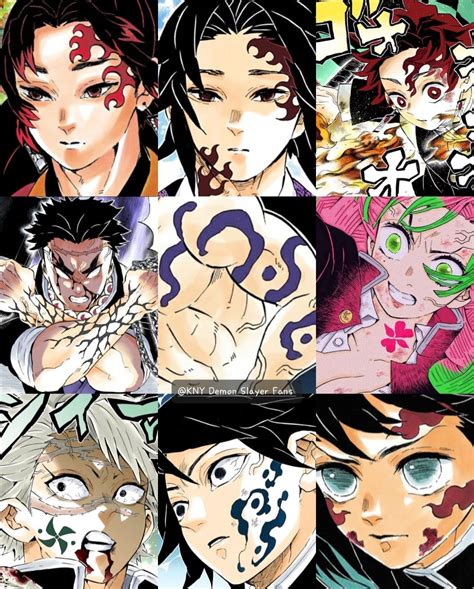 Comparación visual de la Marca del Cazador de Demonios de Tanjiro antes y después de su expansión