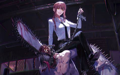 Makima observando a Denji