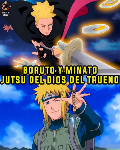 Boruto Uzumaki utilizando su versión del Jutsu del Dios Trueno Volador
