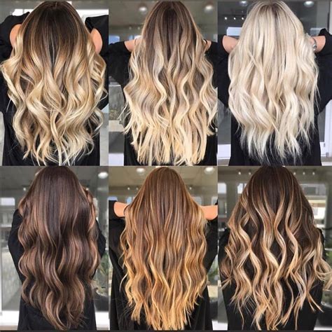 Técnica de balayage aplicada en cabello largo