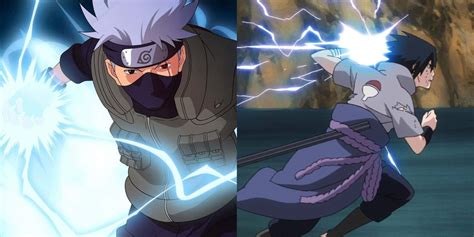 Sasuke apuñalando a Kinshiki con Chidori