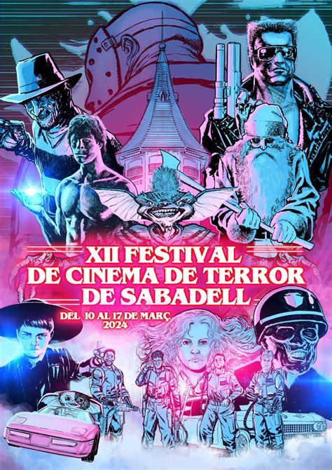 Cartel promocional del Festival Internacional de Cinema de Terror de Sabadell (FICS) con temática de Serie B