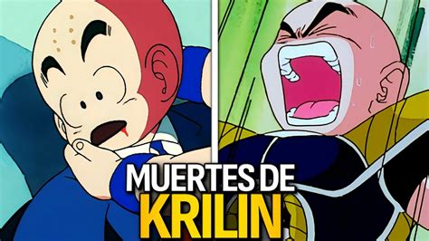 Montaje de las diferentes muertes de Krilin a lo largo de la serie