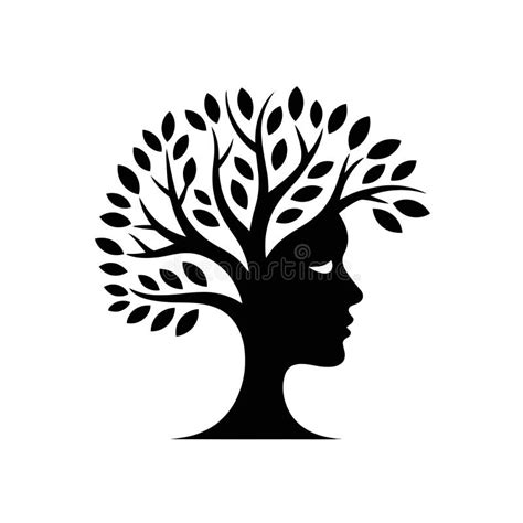 Ilustración de un árbol con un rostro humano