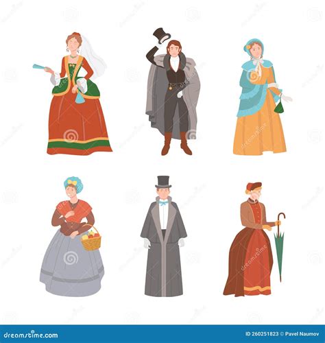 Ilustración de una mujer con vestimenta histórica