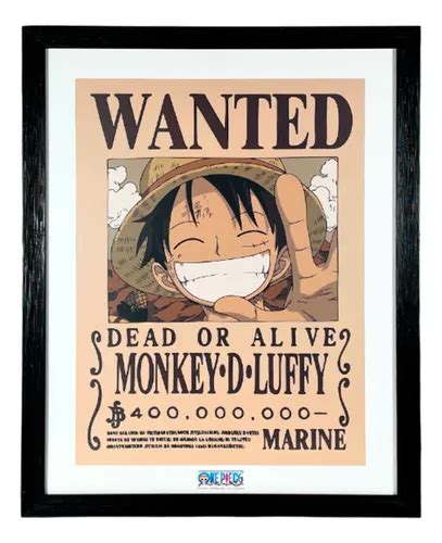 Un cartel de recompensa de Monkey D. Luffy