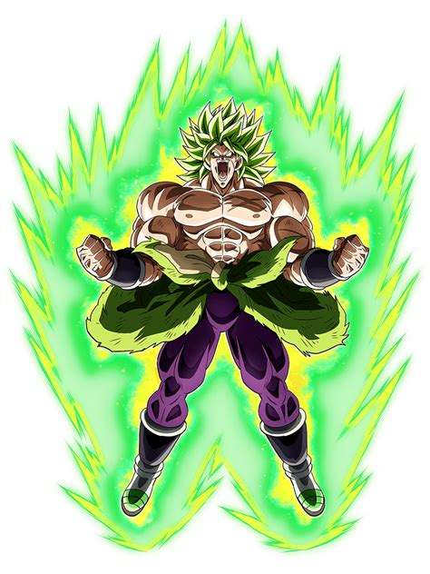 Broly con aura verde