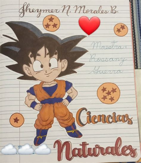 Portada de un cuaderno de actividades de Dragon Ball