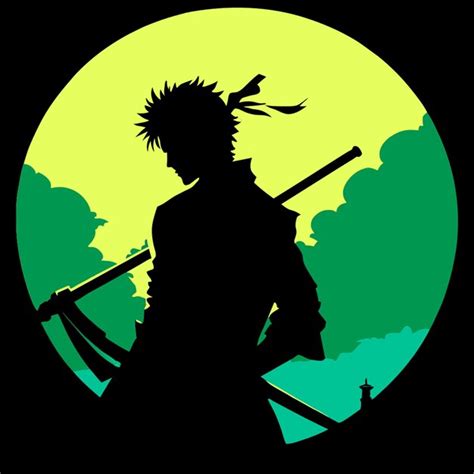 Ilustración de Zoro practicando kendo