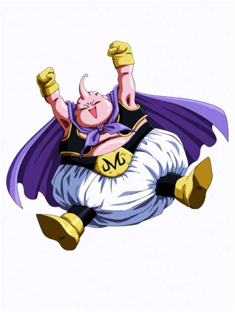 Ilustración de Majin Buu con una esfera de energía