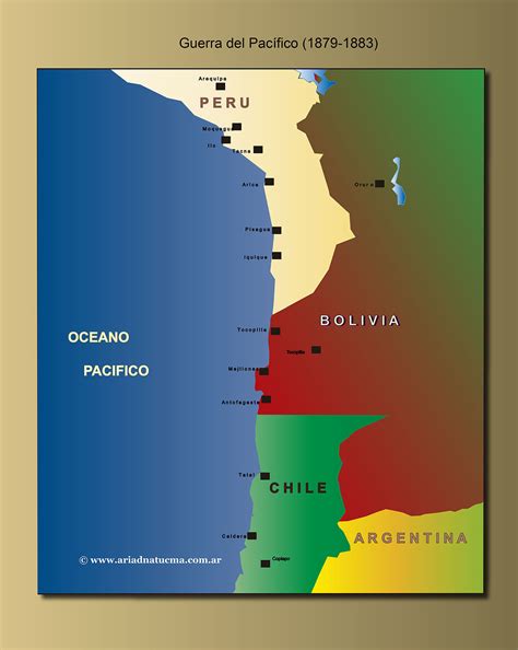 Mapa de la Guerra del Pacífico