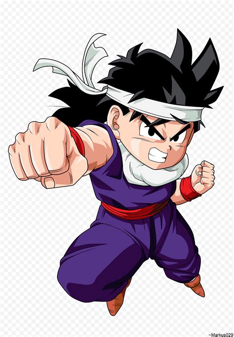Ilustración de Son Gohan en combate