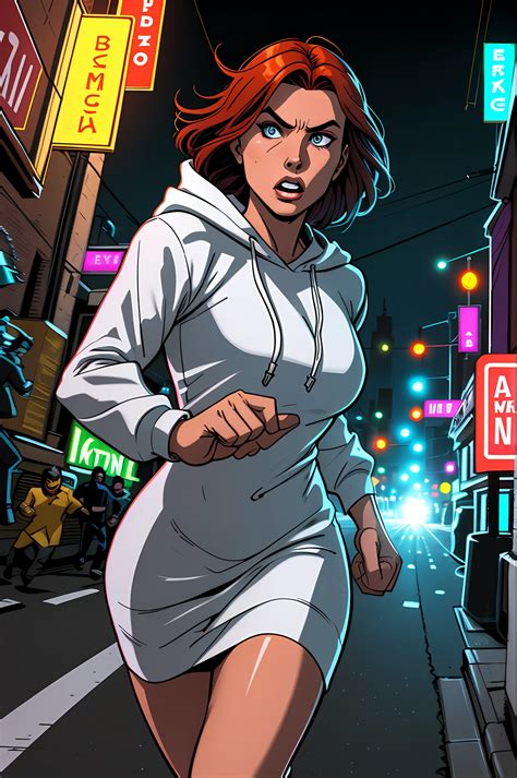 Escena de persecución en un manga