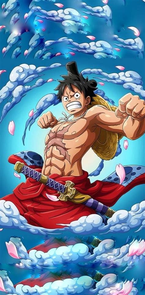 Luffy llegando a Wano