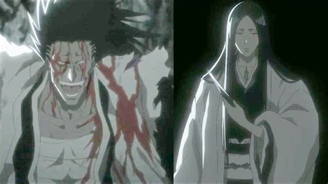 Unohana enfrentándose a Kenpachi Zaraki