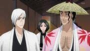 Unohana, Ukitake y Kyoraku en el pasado