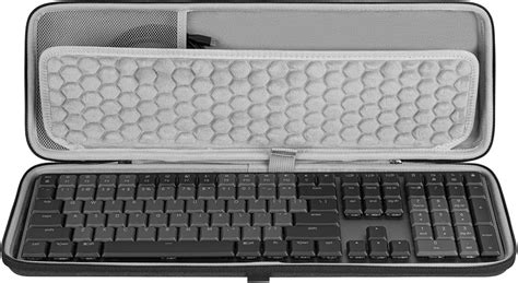 Interior de funda para teclado con compartimentos