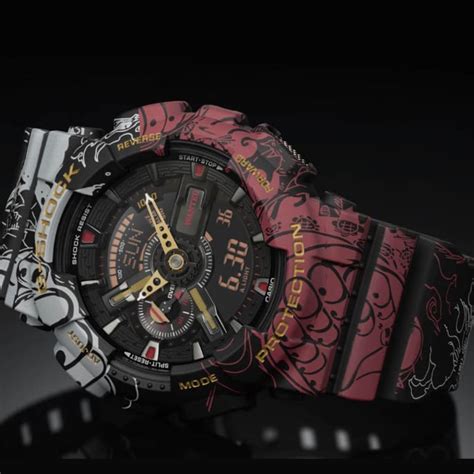 Detalle del diseño de la correa del reloj G-SHOCK x ONE PIECE