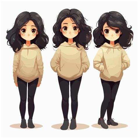 Ilustración de Arista la Monique con cabello negro y vestimenta de emperatriz
