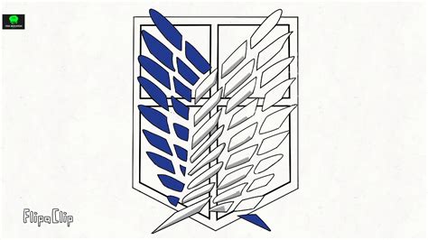 Llavero con el escudo de la Legión de Reconocimiento (Attack on Titan)