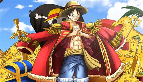 Luffy declarando que será el Rey de los Piratas