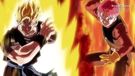 Escena de entrenamiento entre Gohan y Trunks