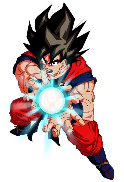 Goku en pose de Kamehameha