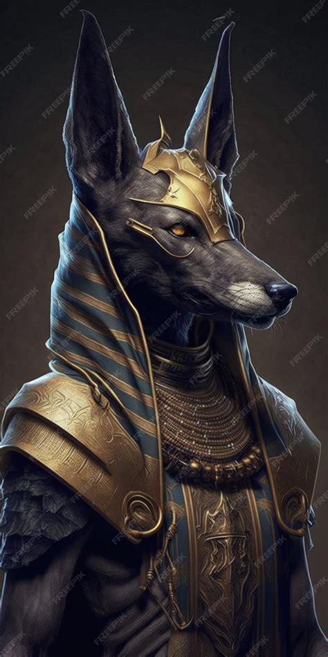 Anubis como dios con cabeza de chacal