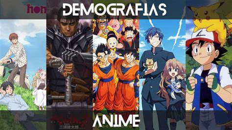 Evolución de las demografías del manga