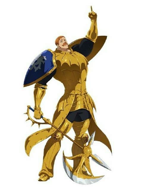 Escanor con su armadura nocturna