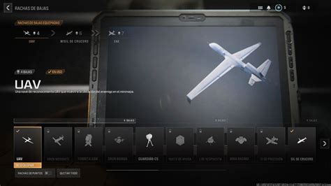 Esquema de cómo funcionan las rachas de bajas en Call of Duty
