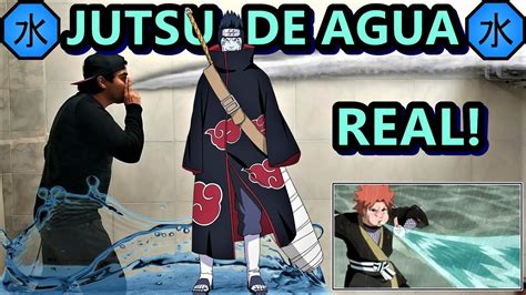 Demostración del Jutsu Pistola de Agua (Mizuteppō no Jutsu)