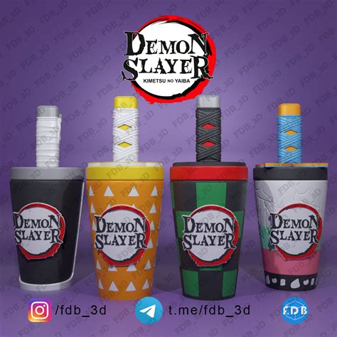 Vasos 3D de Demon Slayer