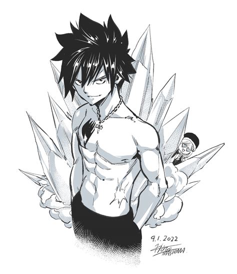 Ilustración de Gray Fullbuster y Pause Lightless
