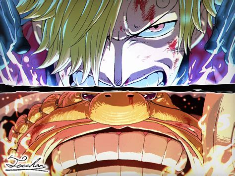 Queen atacando a Sanji