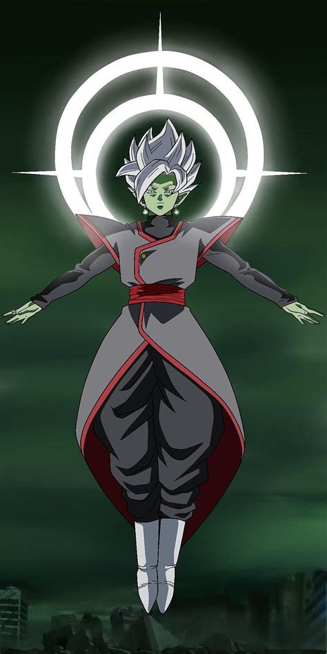 Zamasu fusionado adoptando la forma del universo