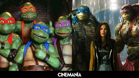 Infografía que muestra las parejas yaoi más populares de las Tortugas Ninja.