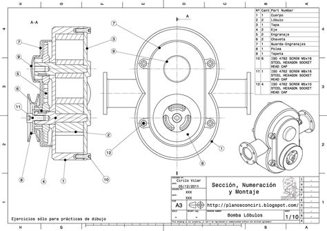 Ejemplo de plano técnico generado con AutoCAD