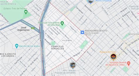 Mapa del barrio de Avellaneda